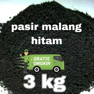 promo 3 kg pasir malang hitam kasar no 2