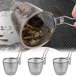 Portable Stainless Steel Chips Frying Basket Hot Pot Cooking Hanging Colander Kitchen Food Serving Strainer