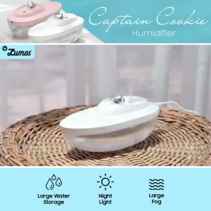 VAREO LIFE Captain Cookie Humidifier Night Light Ultrasonic Atomization Tablets 45 ml/h 160g Light Weight Moisturizing