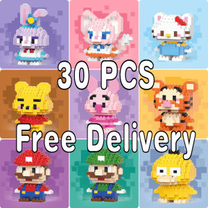 Nano Blocks Disney Cartoon doll Building Block Sanrio Building Blocks Pooh Bear Sanrio SpongeBob SquarePant Puzzle Kids Toys gifts