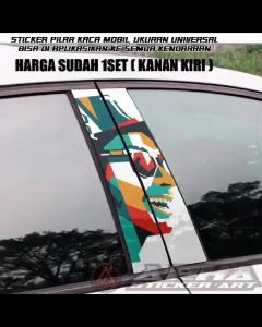Stiker Pilar Pintu Mobil Rossi Harga sudah dapat 2 Pcs