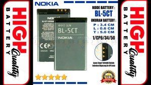 Baterai Nokia Jadul 2600c Classic 2608 7510 Supernova & Hp Cina Battery BL-5BT BL5BT Batre Original