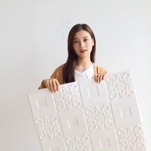 3D Ceiling Waterproof Wallpaper Foam Bricks Self adhesive Bedroom kitchen decoration design 35×35cm