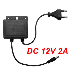 DC12V 2A EU Plug Power Adapter Waterproof For CCTV Security Surveillance AHD Camera Charger NVR DVR Input AC100V-240V 5.5*2.1mm