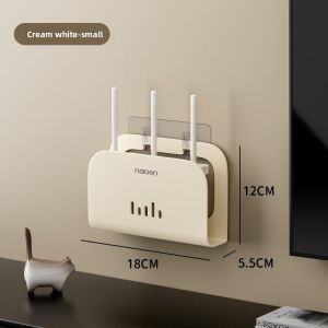 MONLEYTA | Router Placement Rack Wifi Storage Box Hidden Cable Organizer Wall Mounted Bracket Concealer Shelf For TV Box And Router