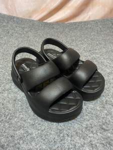 Sandal KAMIFA Sandal Wanita Wedges Kekinian Tali Belakang Sandal Eva BanDua