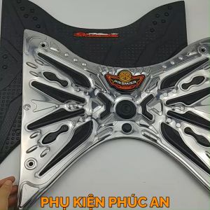 Thảm lót sàn INOX CAO SU xe Nozza Grande 2023 2024 gác để chân trước grande đời mới nhất