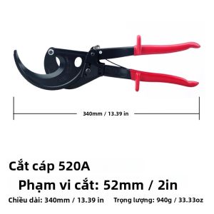 Dụng Cụ Cắt Cáp Điện Bền 325A Dùng Cho Đồng Nhôm Thép Carbon Công Nghiệp Diện Cắt Lớn Kìm Mini