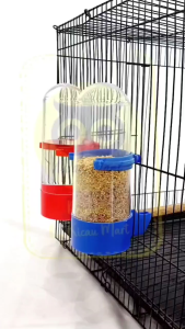 Kicau Mart Dispenser Galon Tabung Jumbo Kepala Lancip Sempati Cepuk Wadah Tempat Makan Pakan Minum Burung Lovebird Parkit Sugar Glider Hamster Reptil Kelinci Dll Pet Dish DKKSM