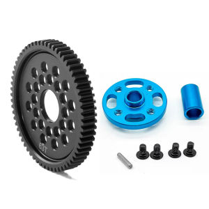 RS | Metal Spur Gear and Gear Mount High Speed Gear Set 63T 64T 66T 71T 54500 for Tamiya TT-02 TT02 1/10 RC Car Upgrade Parts