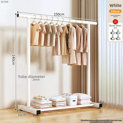 ZHUANJIAO | Simple Portable Floor Standing Clothes Drying Rack