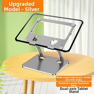 MENGANANFANG | Aluminum Foldable Tablet Stand with LED Cooler
