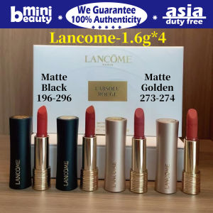 Lancome Slim Waist Matte Lipstick 4Pcs 1.6g - 273/274/196/296 Yellow Skin Friendly Festival Gift