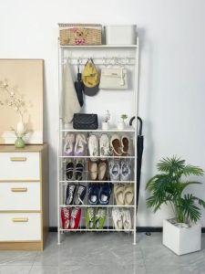 3 in 1 Multifunction Rack Hanging Rack Storage Shelf Cabinet Clothes Shoe Rack Coat Rack Storage rack behind the door