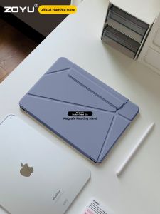 Zoyu | Ultra-Thin Magnetic X-Type Dual-Sided Clip Protection Case For iPad Air Pro Mini Tablets Apple Pencil Bag Light Bend Prevention