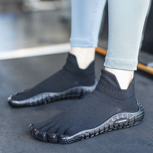 Womens Five-Finger Fitness Shoes Indoor Yoga Pilates Soft Bottom Anti-Slip Sports Shoes Barefoot Comprehensive Training Shoes