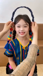 Retro Exotic Ethnic Style Headband Retro Cloth Tassels Hairdband Hair Ball Headwear Bohemian Headbands Girl/Women