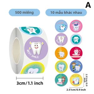 500Pc Hoạt Hình Răng Chủ Đề Dán Hình Dễ Thương Graffiti Đề Can Cho Trẻ Em Học Sinh Phòng Khám Nha Khoa Phần Thưởng Laptop Văn Phòng Phẩm Trang Trí