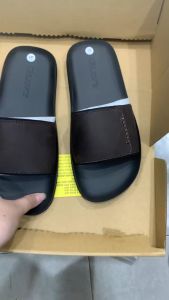 Dép da nam quai ngang L52 màu nâu và màu đen - GIÀY GIAVY