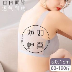 Bra for Women Plus Size Ultra-Thin Ice Silk Seamless M-5XL Wire-Free Breathable Underwear