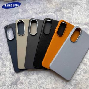 Samsung | Original Official Samsung Galaxy S25 Edge Leather Full Protective Phone Case Luxury Shockproof Cover With Box