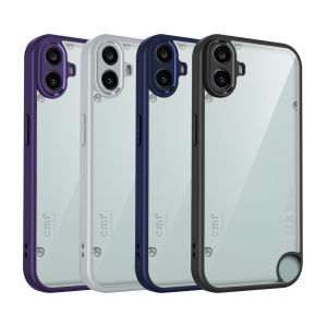 CMF By Nothing Phone 1 Case Air Cushion Shockproof Silicone Bumper Clear Matte Back Cover Hard Phone Case for Nothing CMF Phone1