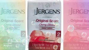 Original Jergens Shea Butter / Pure and Light / Cherry Almond / Hydrating Coconut Soap Bar 2 x 85g