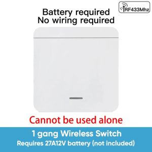 TNCE RF433 Relay Receiver Wireless Light Switch 433Mhz Mini Remote Control 1/2/3Gang Wall Transmitter InterruptorLed Lamp Fan