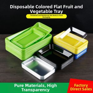Disposable Bulk Plastic Flat Square Food Tray