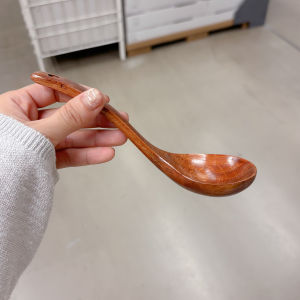 Large Size Non-Stick Pan Wooden Soup Spoon Long Handle Soup Kitchen Utensil Wooden Spoons for Home Use Washable in Hot Pot