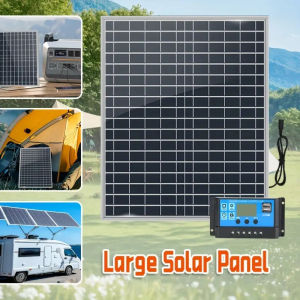 20W/H Polycrystalline Solar Panel High Efficiency 12V Solar Charging for RV Boat Garden Lights Off-Grid Systems