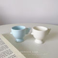 Eggcup Egg Tray Ceramic Egg Tray Cup Cute Egg Cup High Foot Egg Carton Cup Holder Home Breakfast Shelf. 