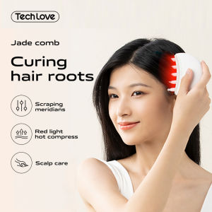 Tech Love Head Massage Comb Gold Wire Jade Comb Scalp Meridians Dredge Grow Hair Care Hair Brush Non-horn Sandalwood Five-finger Tooth Comb Kiss Love Hair Review - Lazada