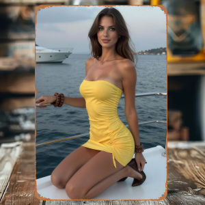 2D Vintage Metal Sign Board Modern Women Art Wall Decor for Studio Shop Bar Club Durable Flat Decorative Craft Gift