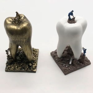1PC Handmade Resin Tooth Sculpture Cute Dental Decor For Dentist Office Clinic Home Decoration Art Craft