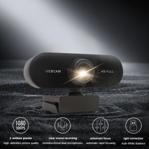 HD 1080P Mini Webcam with microphone usb interface supports laptop desktop computer suitable for live video call conference
