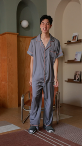 ชุดนอน Muslin Pajamas Collection Muslin Pet รุ่น Soft Ember (Y3290 Y3291) | ชุดผู้ชาย