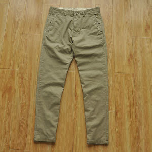 American Style Simple Pure Color Cotton Elastic Fabric Washed Straight Casual Pants Versatile Retro Workwear Trousers