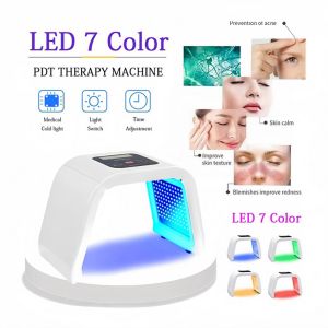 7 Color LED Mask Light Mask OMEGA PDT LED Photon Light Therapy Lamp Facial Body Beauty SPA Pdt Skin Mask Tightening Rejuvenation Acne Wrinkles