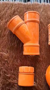 PVC Orange Fittings Reducer 2" 3" 4" Tee Wye Coupling for PVC Pipes