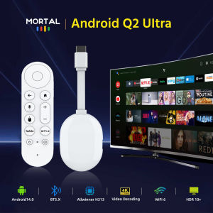 Global Mortal Android 4k Smart TV Stick Q2 Ultra 2GB RAM 16GB ROM  Dual Wifi 6 Multi Language Streaming Media Player TV Dongle