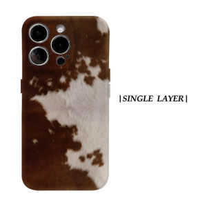 Brown White Cow For Magnetic Phone Case for IPhone 17 16 15 14 13 Pro Max Plus Single Double-layer tough Case