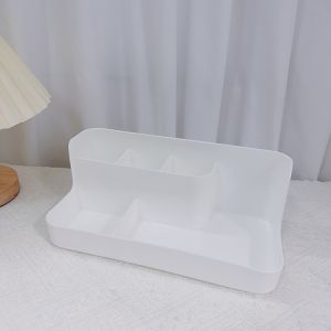 Manicure Tool Storage Box Multi-Functional Desktop Cosmetic Storage Multi-Grid Large Capacity UV Pen Cotton Cloth Storage Box