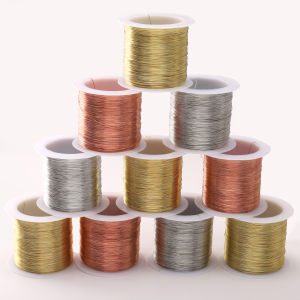 100m/Roll 0.3/0.4mm Copper Wire Beading String for Jewelry Making DIY Bracelet Necklace Hair Accessory and Other Craft