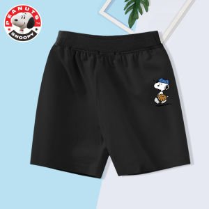 Snoopy Pure Cotton Childrens Shorts Summer Wear Casual Boys Five-Point Pants Stylish Half-Pants Breathable Sporty Mid-Waist
