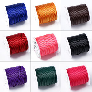 Handwoven round Wax Thread Leather String for DIY Crafts Fashion Jewelry Accessories 0.8/0.8/1.5/2.0mm Tangible Play