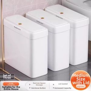 Joybos | Narrow Gap Lidded Large Capacity Trash Can