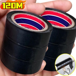 Dozoey เทปกันน้ำพีวีซีสีดำ120เมตรซีลฉนวนไฟฟ้าเทปกาวปิดผนึกทนความร้อนอเนกประสงค์เทปสำหรับห่อลวดที่บ้าน