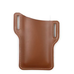 1PC Men Leather Phone Holster Waist Belt Bag Cellphone Loop Pouch Wallet Case Outdoor Travel Camping Running Phone Purse
