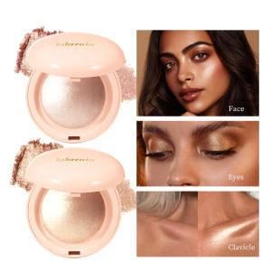 Face Highlighter Powder Instant Silky Skin Glow Long Lasting Waterproof Baked Shimmer Illuminator Makeup Contouring Glitter